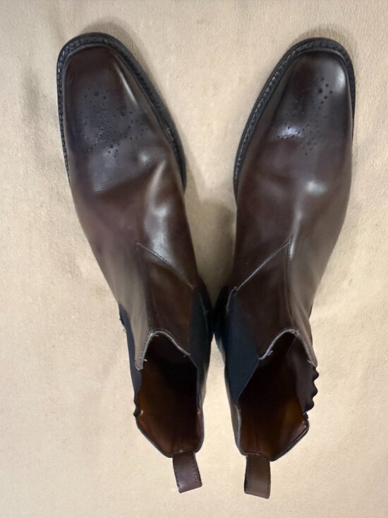 MEN\'S BROWN LIVERPOOL ALLEN EDMONDS CHELSEA BOOTS SIZE 12D main image 7